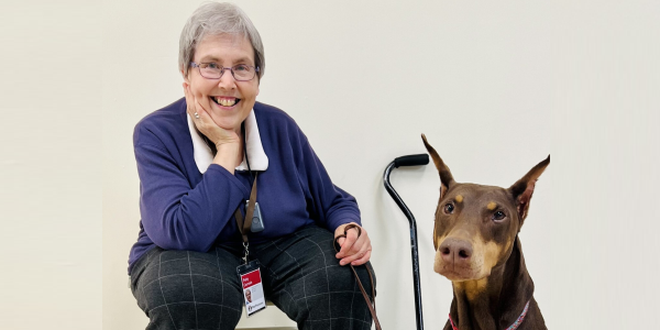 Patty Cornish and Hestia Deliver Kindness to Patients